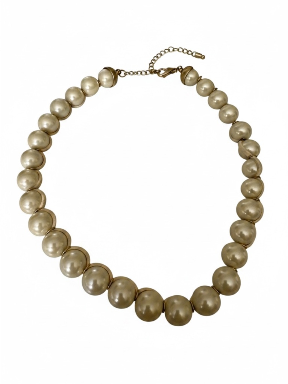 Lia Sophia Champagne Pearl Strand Necklace